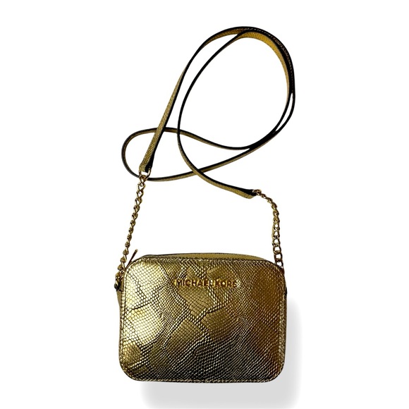 Michael Kors like new mini gold crossbody bag - Picture 1 of 7